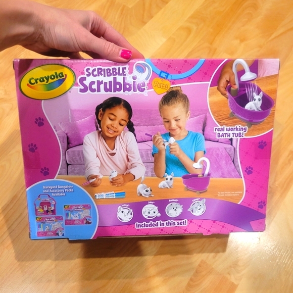 Crayola Scribble Scrubbie Pets Bath Tub Set New - Picture 11 of 11